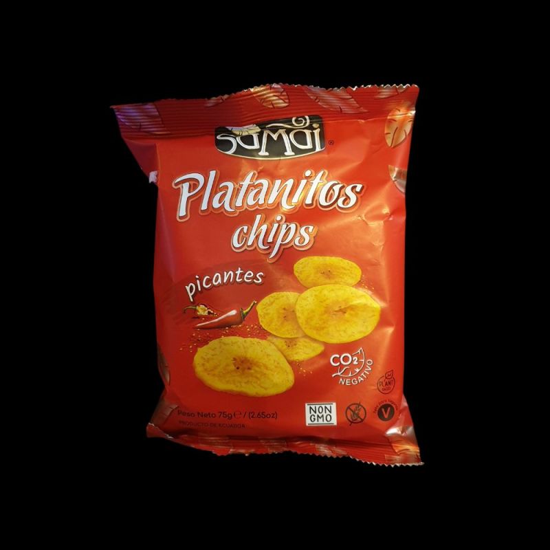 Гострі Бананові Чіпси Samai Platanitos Chips Picantes