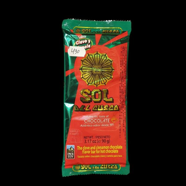 Шоколад Sol del Cusco зі смаком гвоздики та кориці Перу 90 г