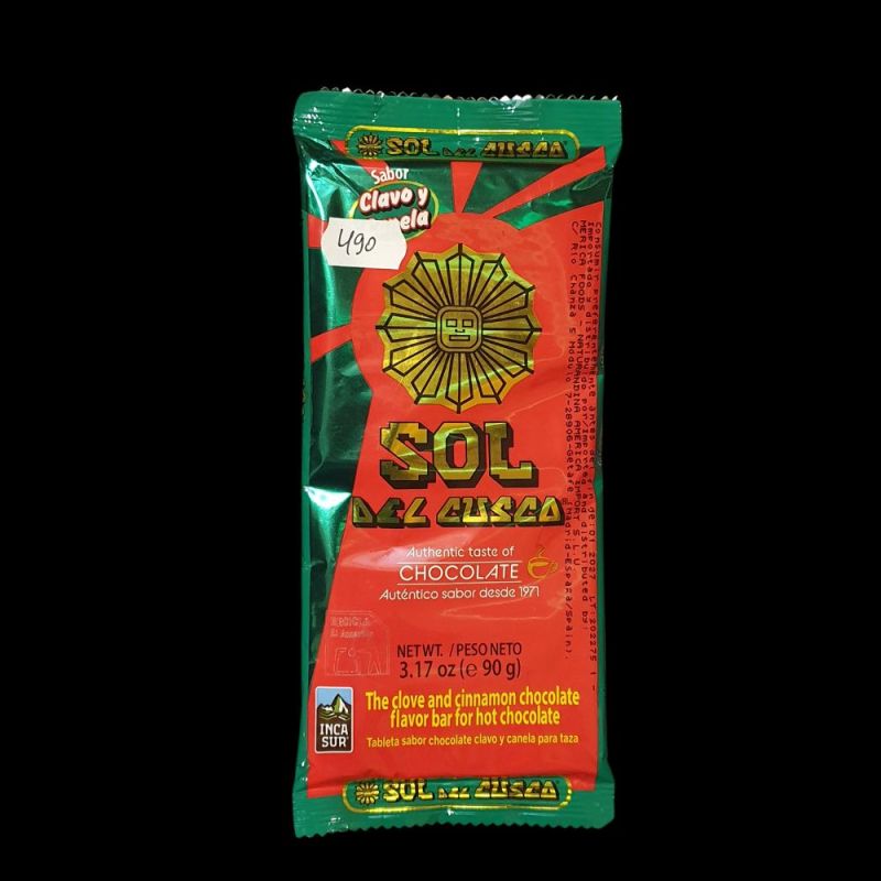 Шоколад Sol del Cusco зі смаком гвоздики та кориці Перу 90 г