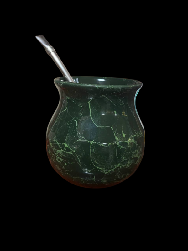 Керамический калабас Marble зеленый