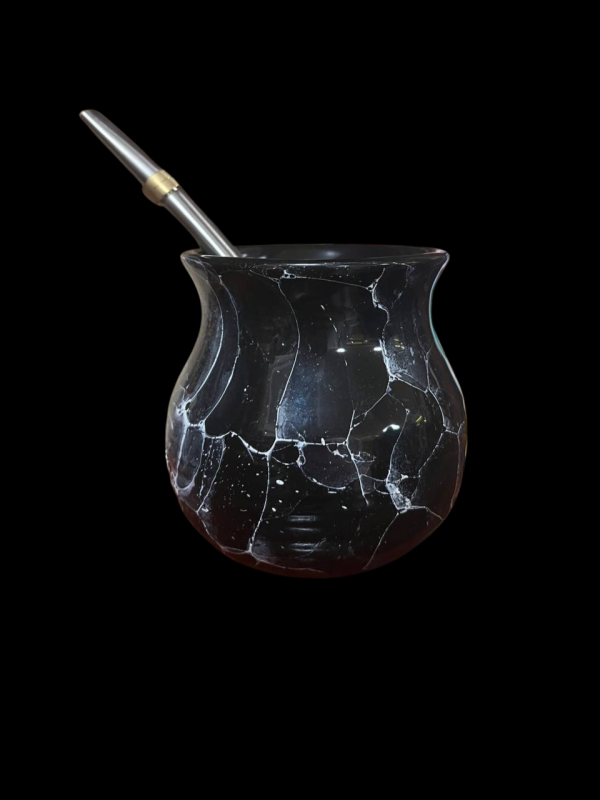 Ceramic pumpkin Marmol Black