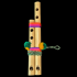 Musical instrument Flute double Peru