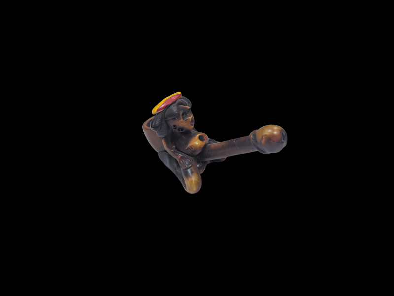 Pipe from stone monkey