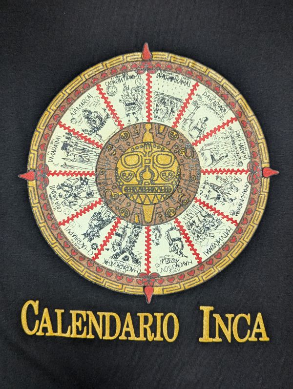Футболка Calendario Inca із Перу Чорна